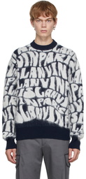 Lanvin Navy Logo Sweater