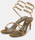 Rene Caovilla Margot embellished suede sandals