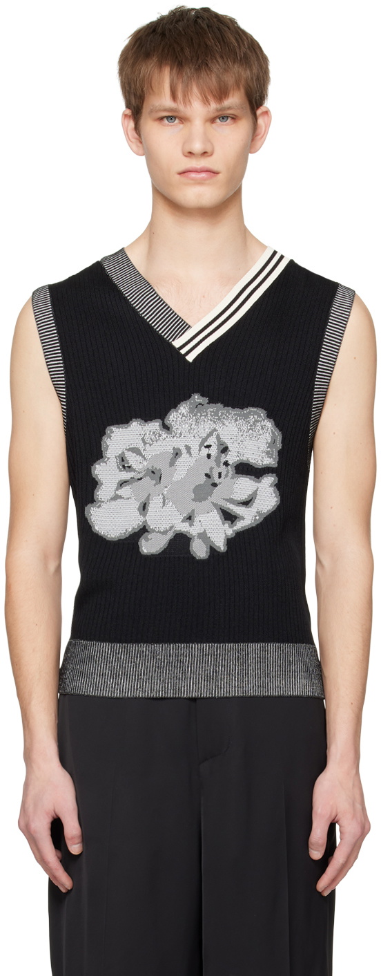 Feng Chen Wang Black Floral Vest