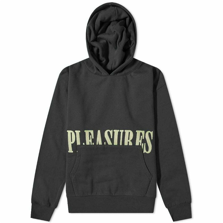 Photo: Pleasures Men's Latex Logo Hoody in Black