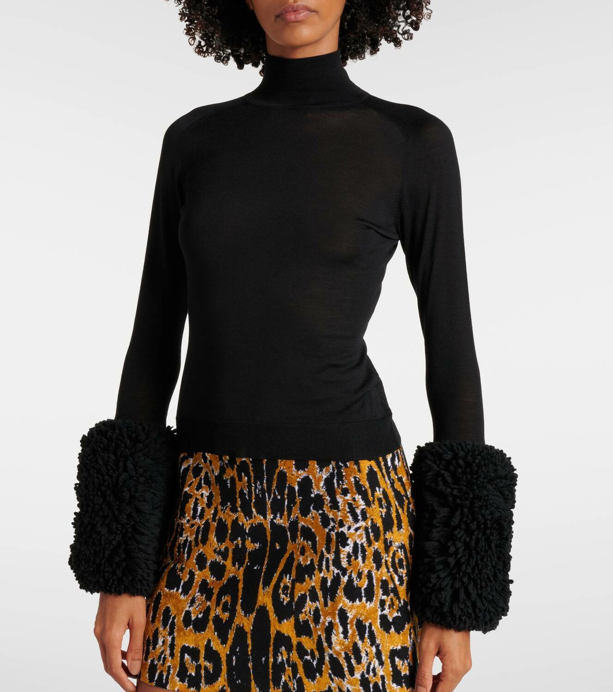 ALAIA ニット ALAÏA Oversized open-knit turtleneck sweater | NET-A-PORTER