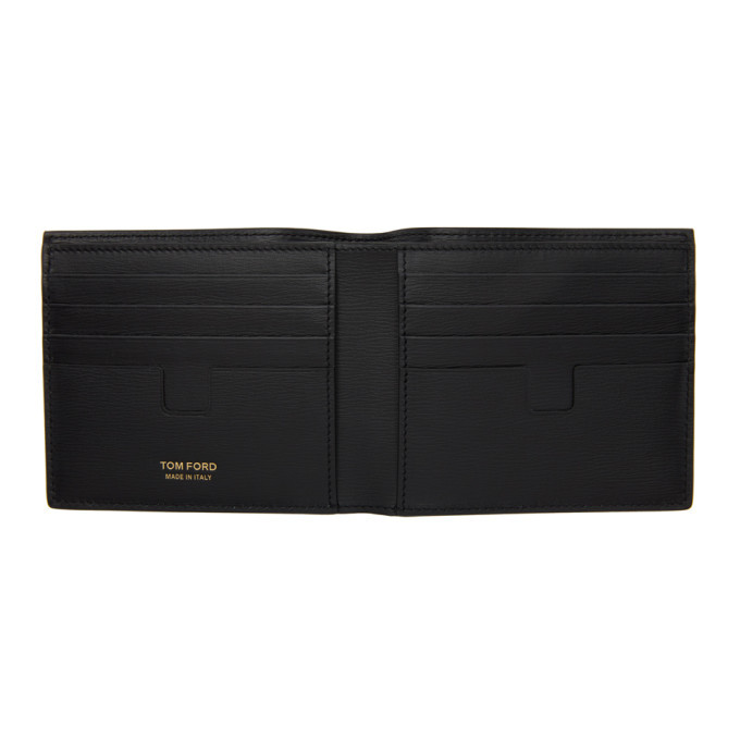 Tom Ford Black Calf Leather Bos Taurus Wallet