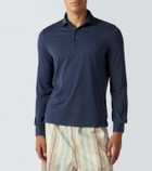 Fedeli Cotton piqué polo shirt