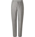 ALEXANDER MCQUEEN - Wool and Mohair-Blend Suit Trousers - Gray