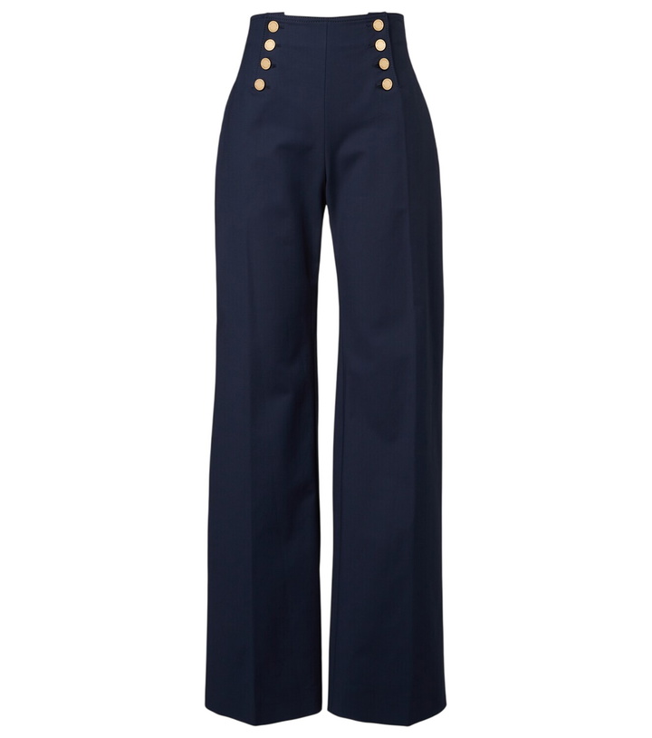 Photo: Carolina Herrera Alba cotton-blend wide-leg pants