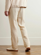 Richard James - Straight-Leg Linen and Wool-Blend Trousers - Neutrals