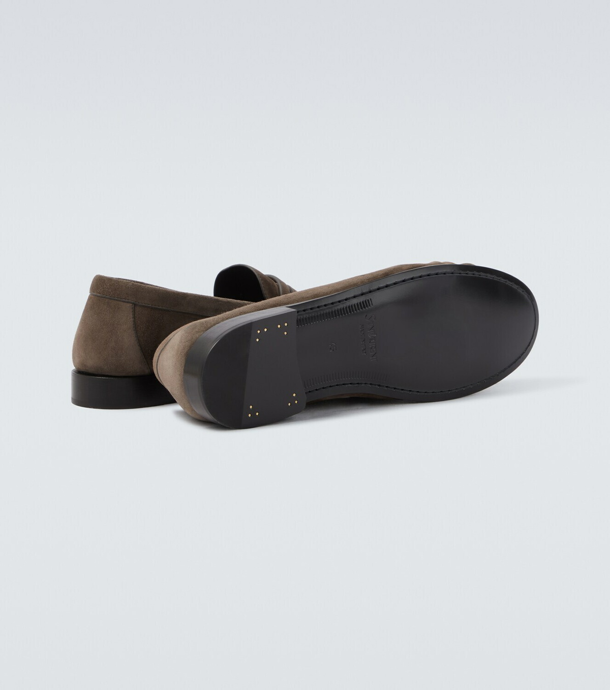Saint Laurent Le Loafer suede penny loafers