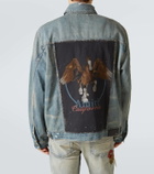 Amiri Vintage Pegasus distressed denim jacket