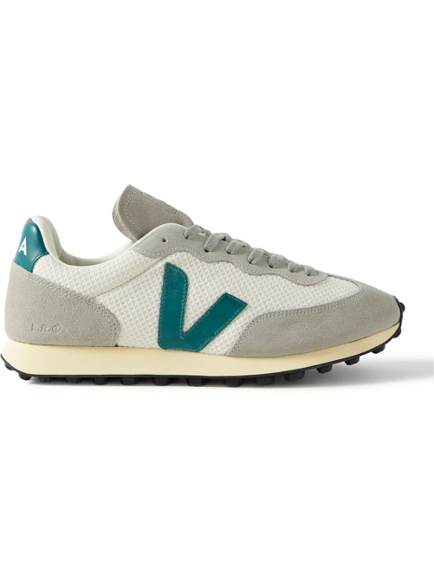 Photo: VEJA - Rio Branco Leather and Rubber-Trimmed Hexamesh and Suede Sneakers - White