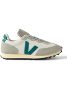 VEJA - Rio Branco Leather and Rubber-Trimmed Hexamesh and Suede Sneakers - White