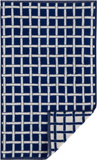Dusen Dusen Navy & White Pattern Towel Set, 3pcs