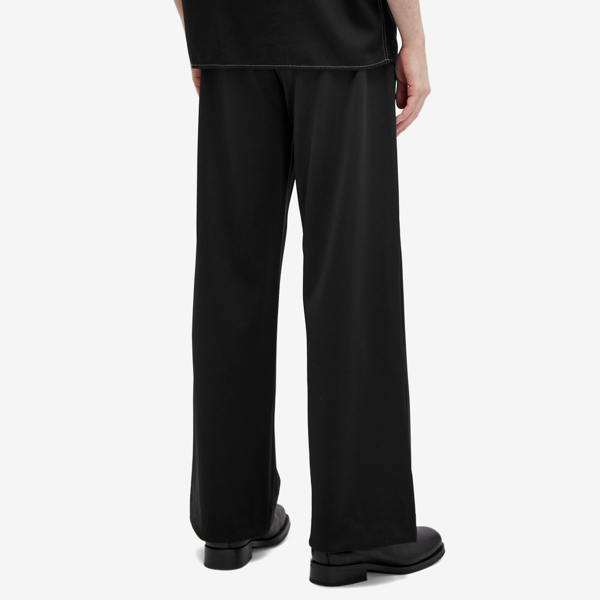 JW Anderson Men's Bootcut Track Pant in Black JW Anderson