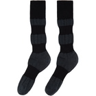 Homme Plisse Issey Miyake Grey and Black Panelled Socks