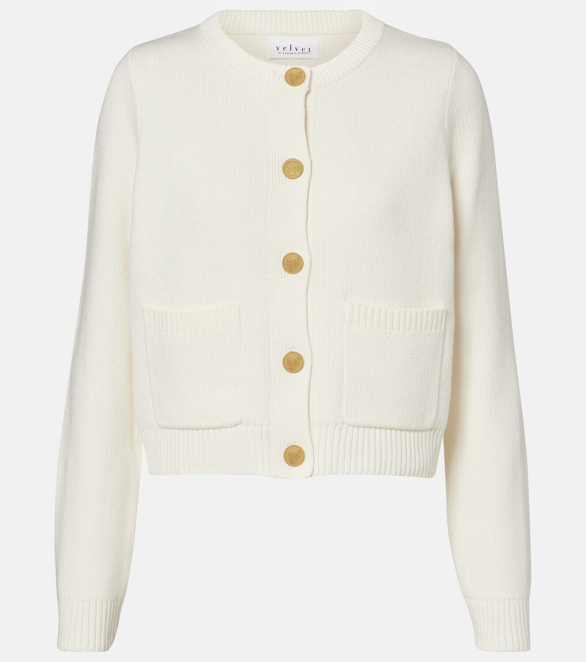 Velvet Mahal cotton and cashmere cardigan