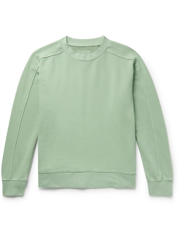 Photo: CLUB MONACO - Loopback Cotton-Jersey Sweatshirt - Green