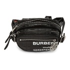Burberry Black Coated Canvas Cannon Horseferry Belt Pack