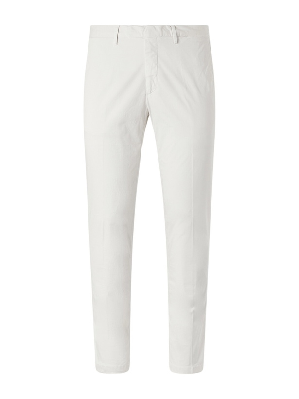 Photo: Boglioli - Tapered Cotton-Blend Trousers - Neutrals