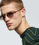 Miu Miu Logo oval sunglasses