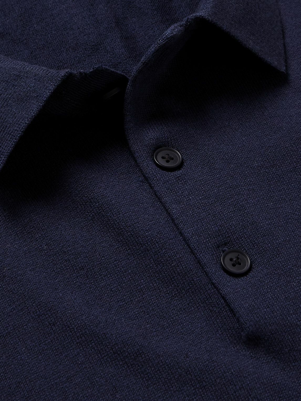 Club Monaco - Silk and Cotton-Blend Polo Shirt - Blue Club Monaco