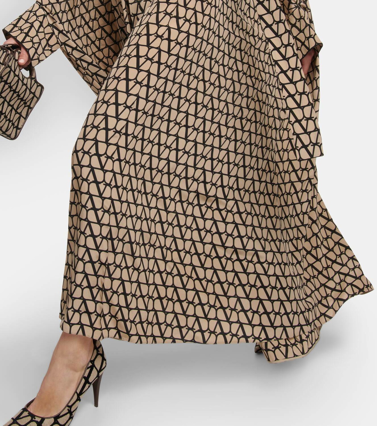 Valentino Toile Iconographe printed silk kaftan dress Valentino