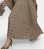 Valentino Toile Iconographe printed silk kaftan dress