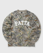 Patta Patta Nature Print Longsleeve Mesh Jersey Beige Sweatshirts