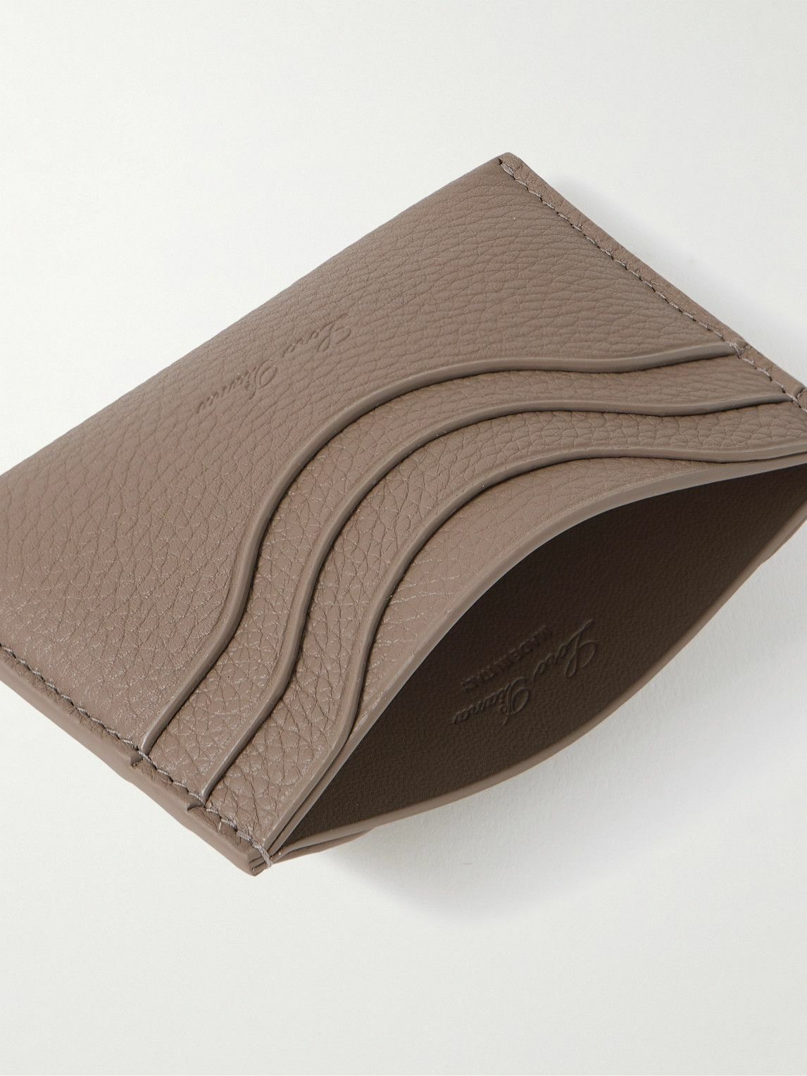 Loro Piana - Logo-Debossed Full-Grain Leather Cardholder