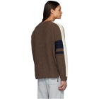 GR-Uniforma Brown Graphic Rib Sweater