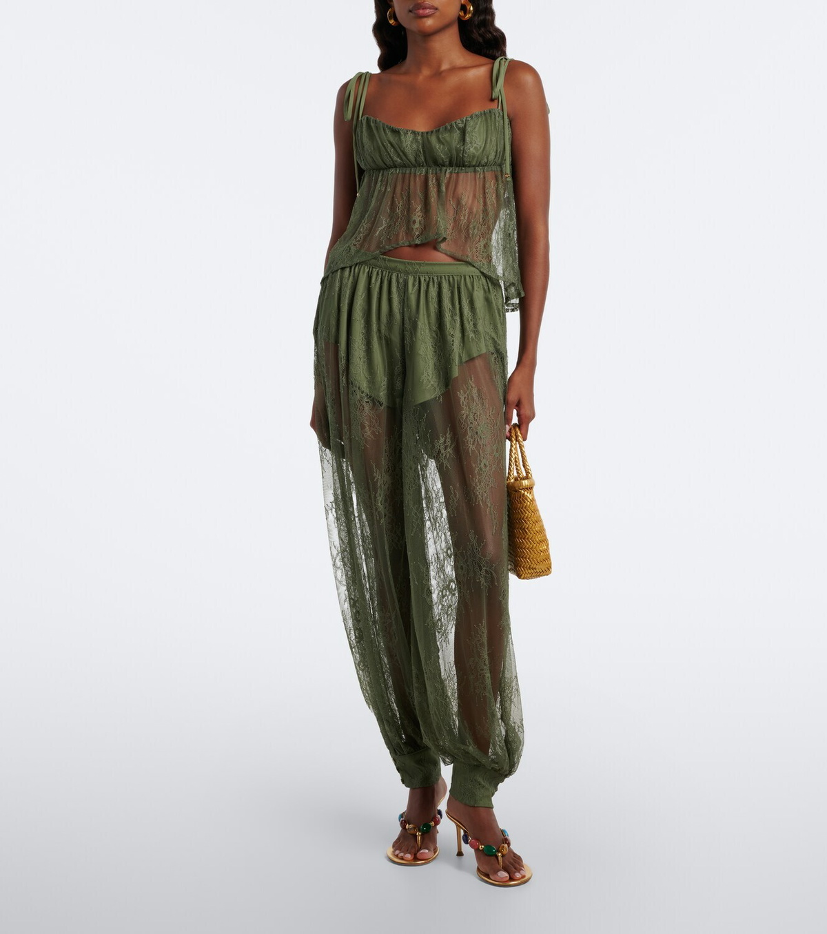Bananhot Kendall lace balloon pants