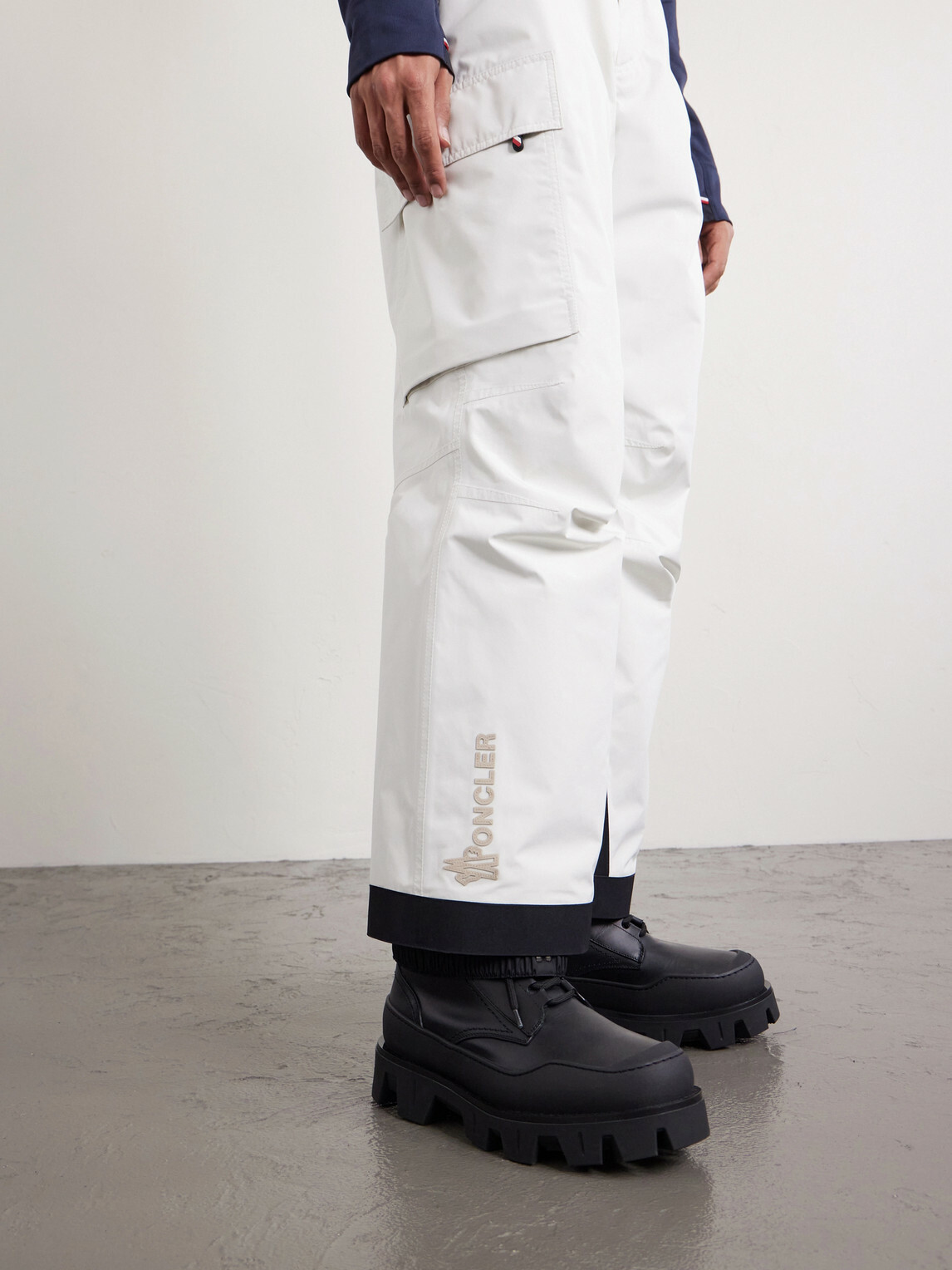 Moncler Grenoble - Wide-Leg Padded 3L GORE-TEX Ski Salopettes - White