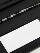 Acne Studios - Logo-Print Cracked-Leather Bifold Wallet