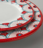 Les-Ottomans Peacock dessert plate by Bertrando Di Renzo