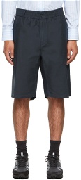 Dunhill Navy Cotton Utility Shorts