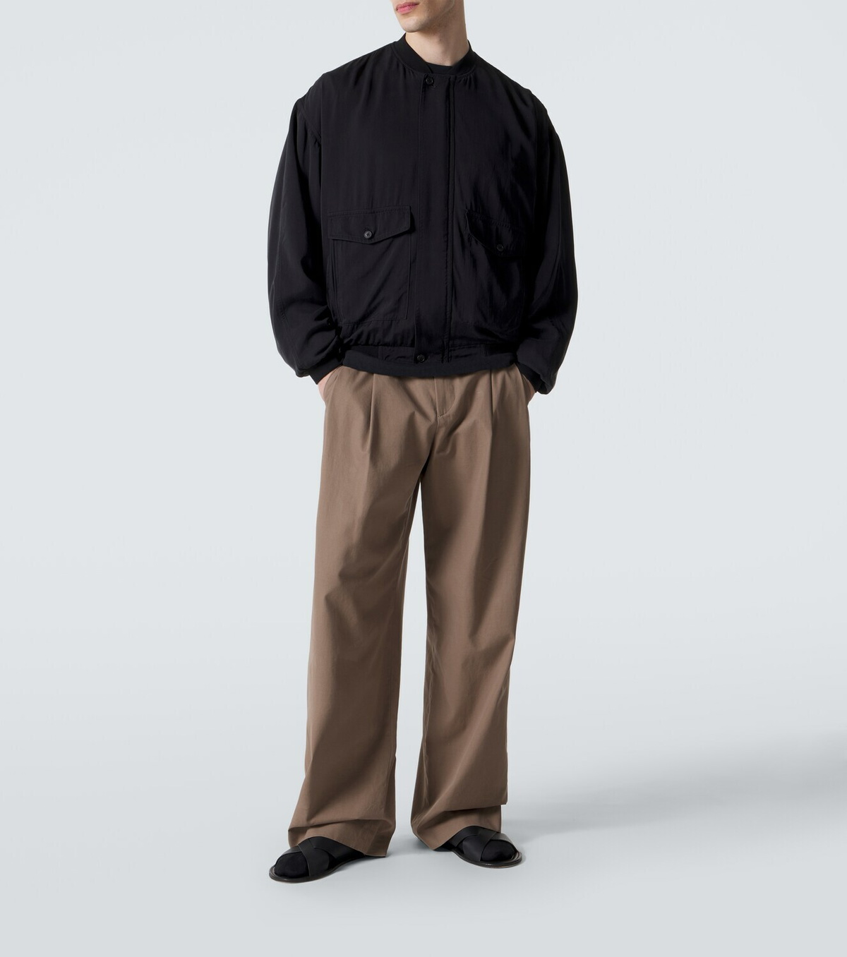 The Row Uma silk jacket