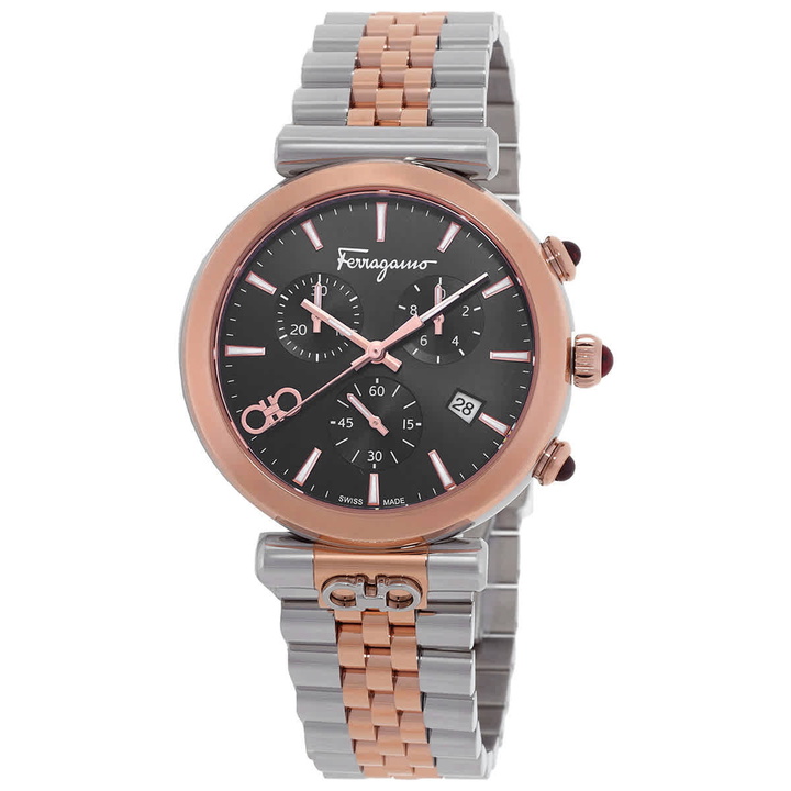 Photo: Ferragamo Ora Quartz Black Dial Watch SFYB02524