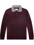 Maison Margiela - Wool Polo Shirt - Burgundy