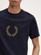 Fred Perry T Shirt Blue   Mens