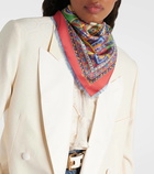 Etro Printed silk scarf