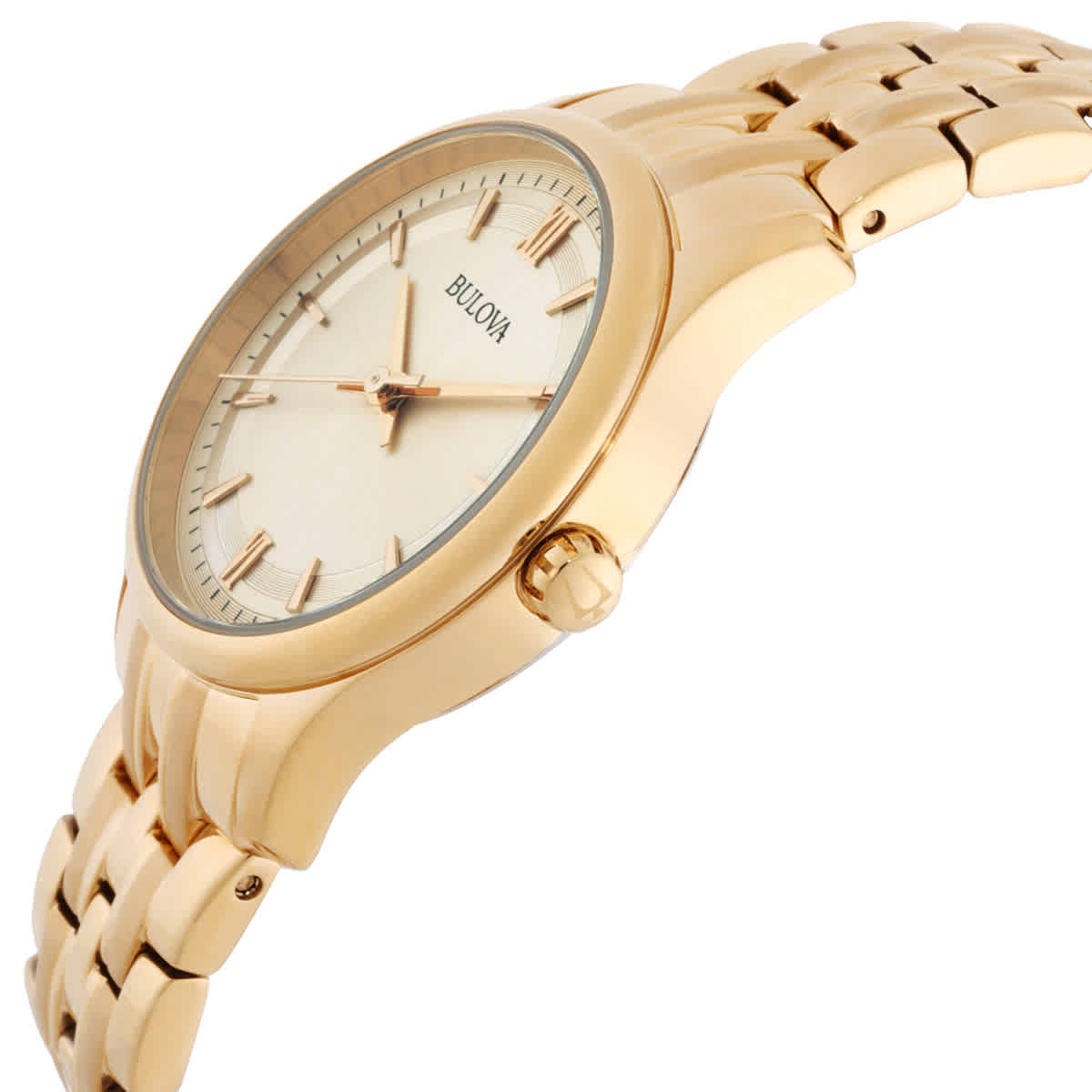 Bulova Quartz Gold-tone Dial Ladies Watch 97L168 Bulova