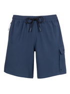 MC2 Saint Barth Blue Classic Stretch Comfort Travel Swim Shorts