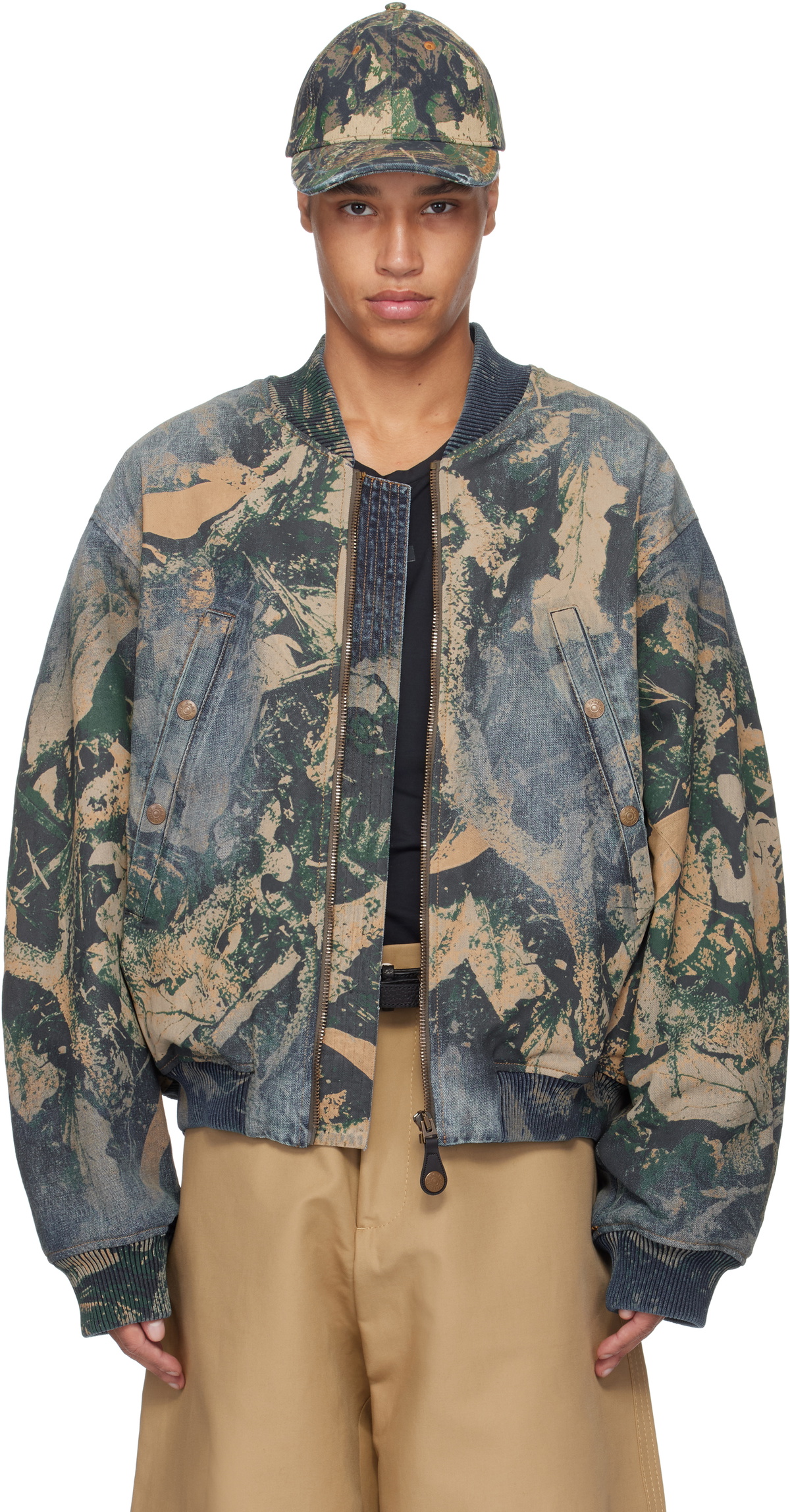 Acne Studios Blue Denim Bomber Jacket Acne Studios