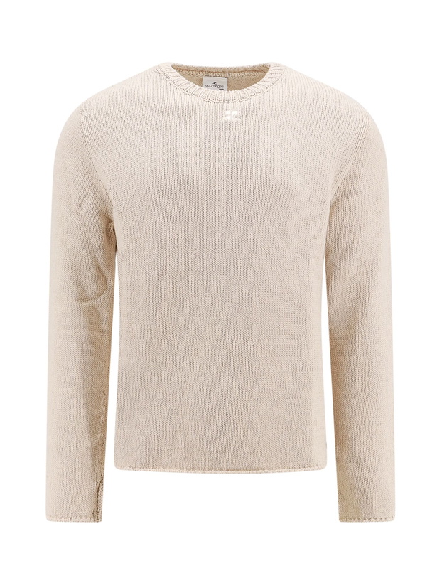 Photo: Courrèges Sand Cotton Blend Sweater