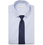 Etro - Light-Blue Slim-Fit Striped Cotton-Poplin Shirt - Blue