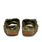 Birkenstock Arizona Shearling in Thyme Suede
