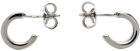 MM6 Maison Margiela Silver New Numerical Logo Earrings