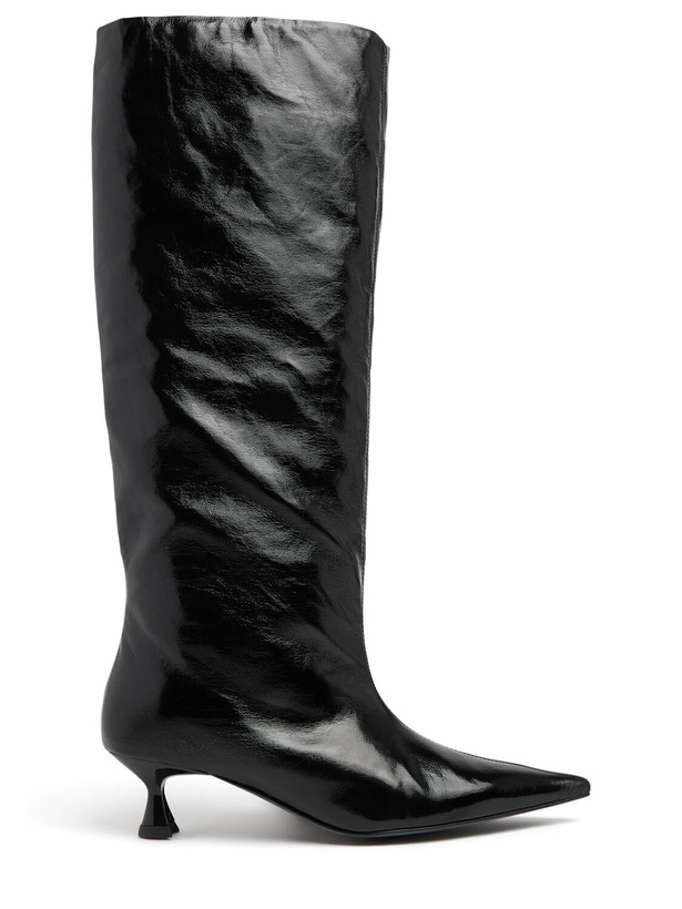 Photo: GANNI 50mm Soft Slouchy Faux Leather Boots