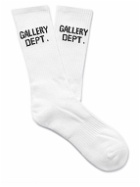 Gallery Dept. - Clean Logo-Jacquard Ribbed Recycled Cotton-Blend Socks