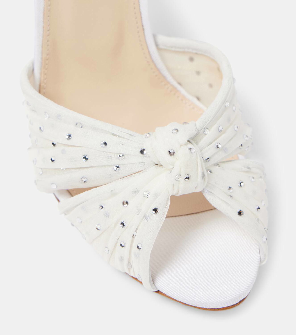 Aquazzura Slow Kisses embellished leather sandals Aquazzura