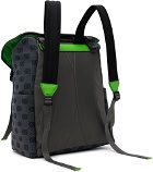 Gucci Gray & Green GG Backpack
