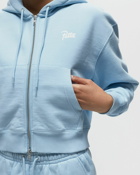 Patta Basic Crop Zip Up Hooded Sweater Blue - Womens - Hoodies/Zippers